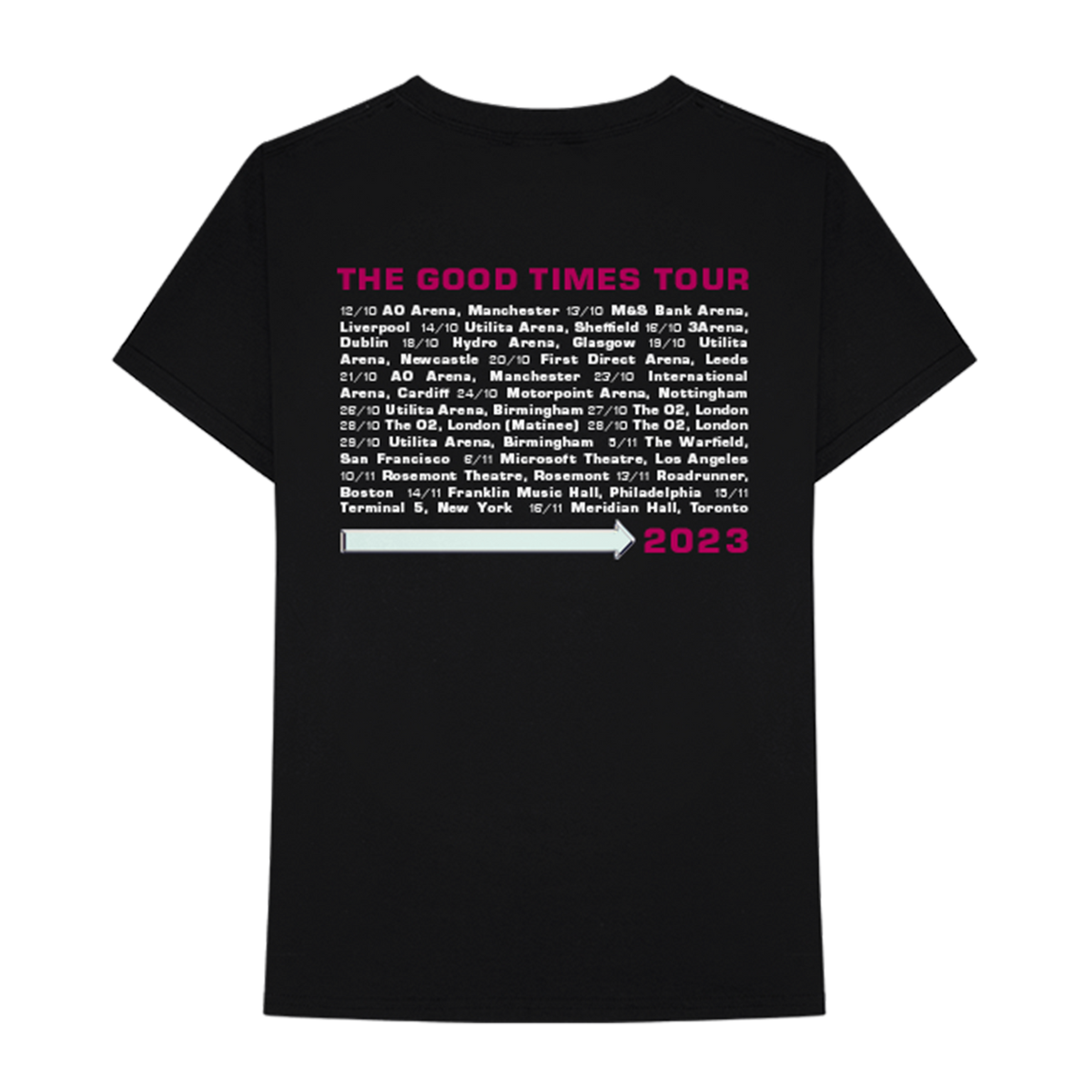 S Club 7 - S Club - Tour Admat Black Tee