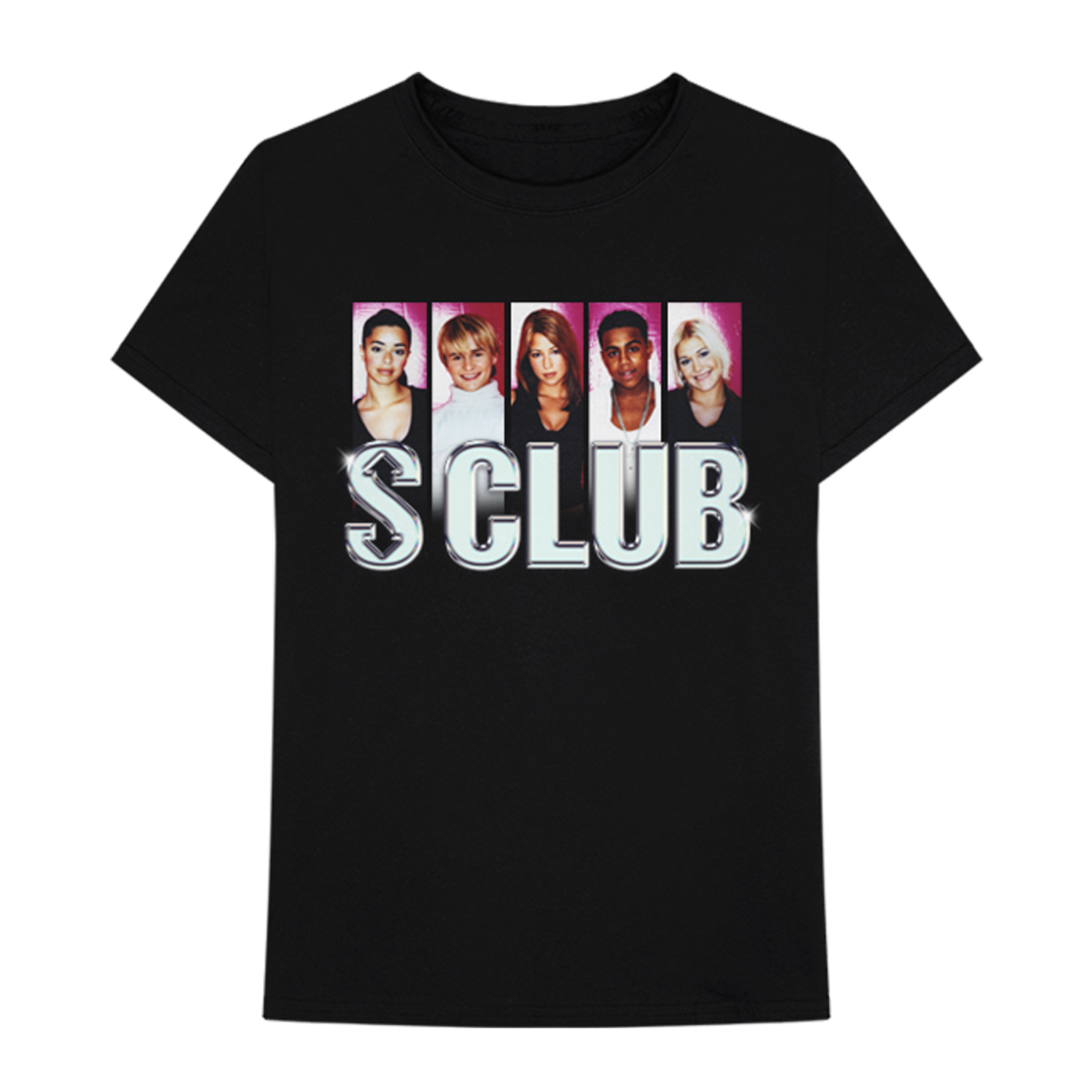 S Club 7 - S Club - Tour Admat Black Tee