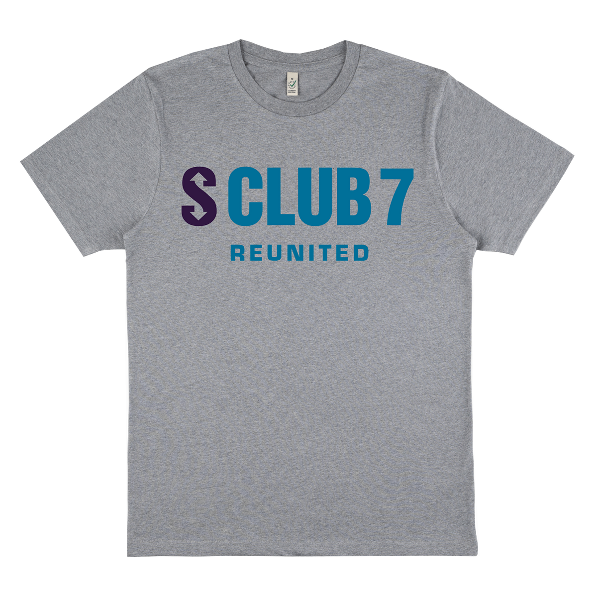 S Club 7 - S Club - Grey Logo T-shirt