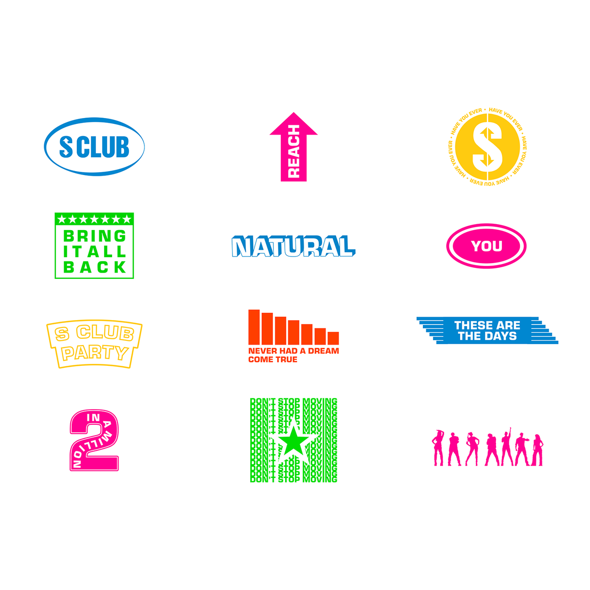 S Club - Homage Tee + ‘Best Of’ + Sticker Sheet